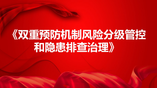 《双重预防机制风险分级管控和隐患排查治理》