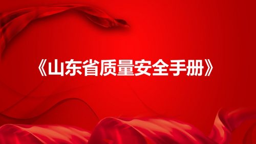 《山东省质量安全手册》