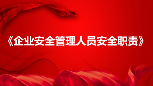 《企业安全管理人员安全职责》